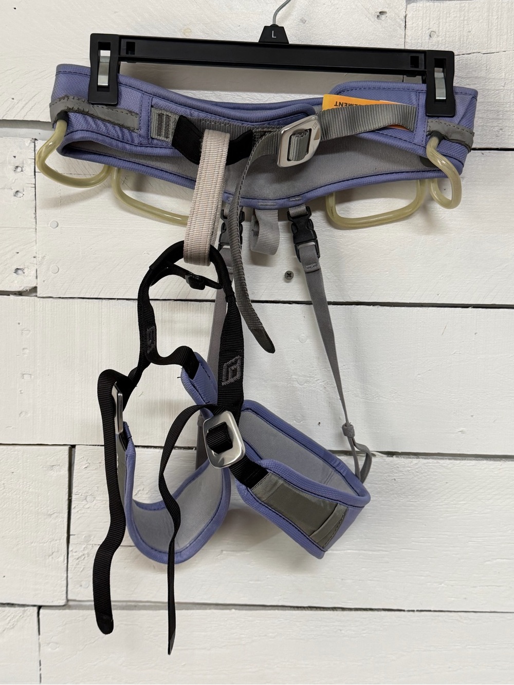 Black Diamond Primrose AL Orchid XS Climbing Harness, Chalk Bag, Belay Device